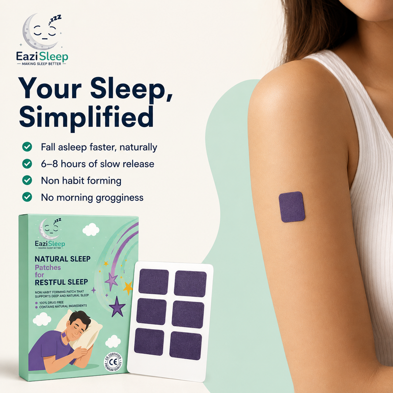 EaziSleep Natural Sleep Patches — 18 Patches