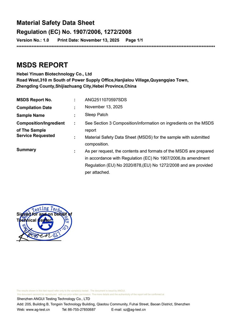 Material Safety Data Sheet