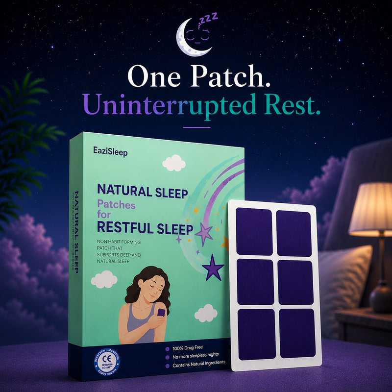 EaziSleep natural sleep patches product and packaging